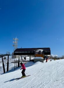 Enjoying the clear blue skies above Mt. Kenashi