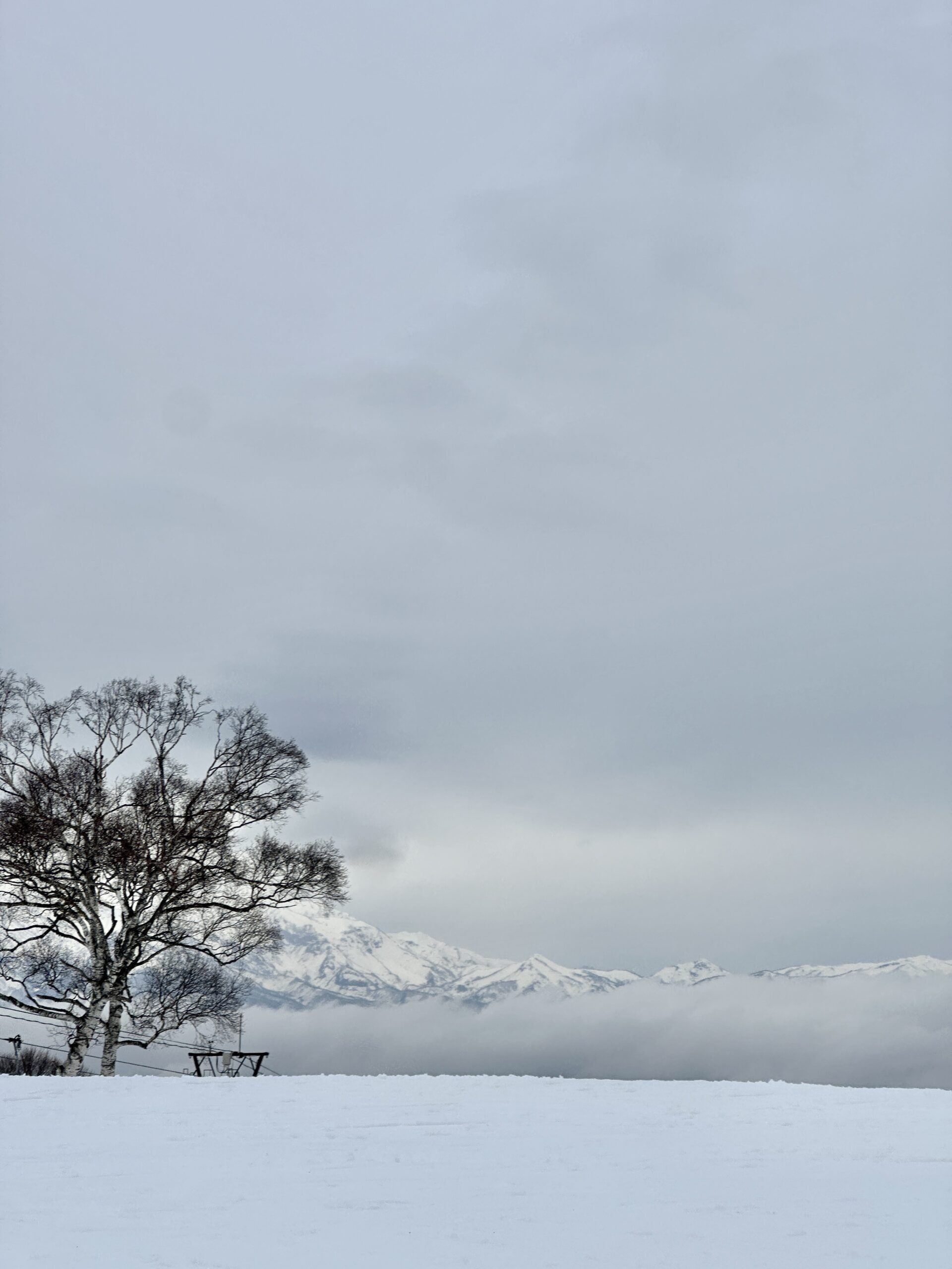 Paradise course over the cloud and the mountains