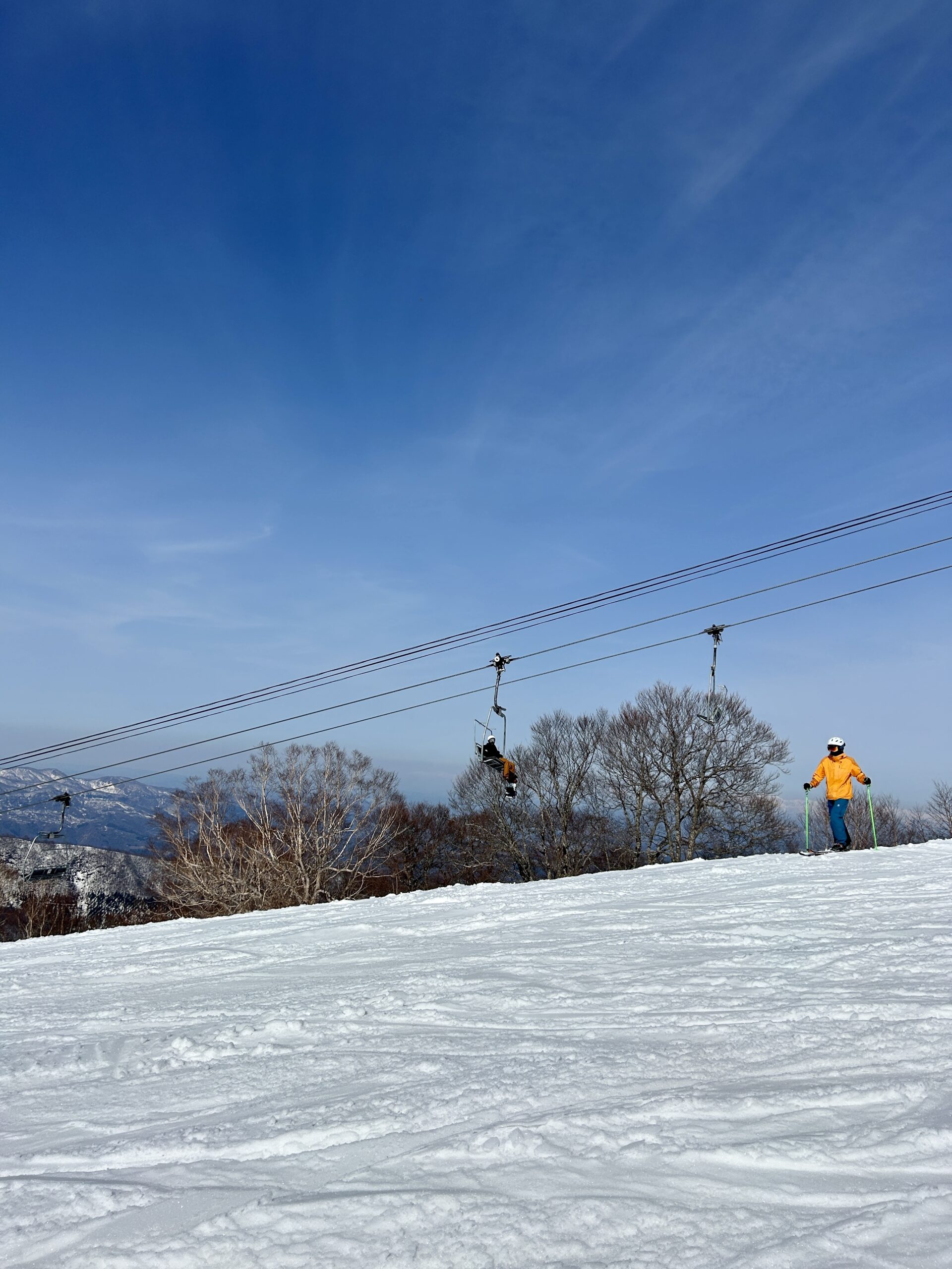 Despite the warm weather most lifts and gondolas are running at the top of Mt. Kenashi