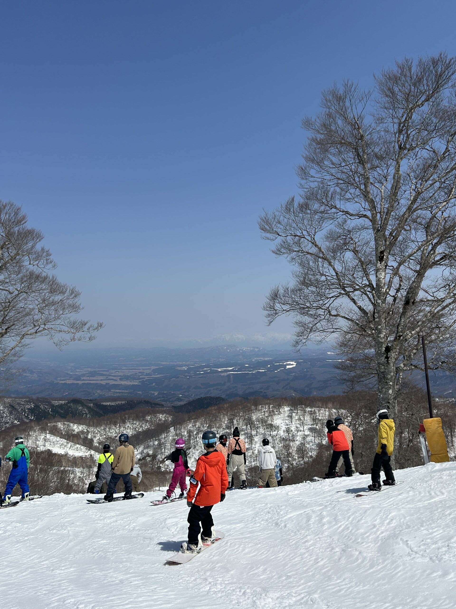 Clear skies on the slopes of Nozawa Onsen