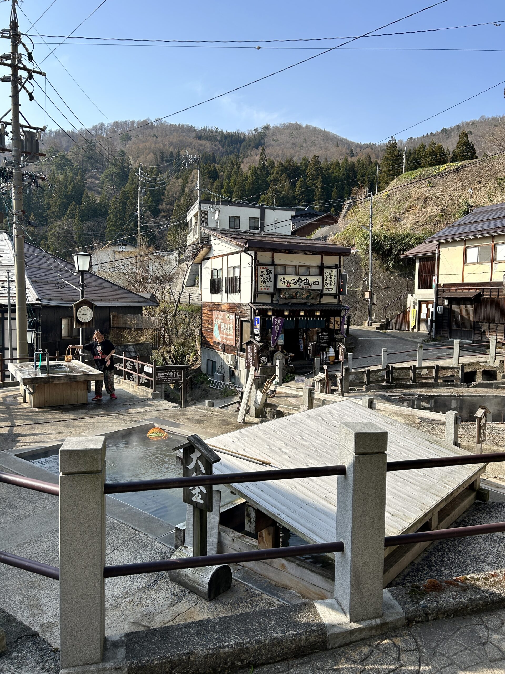 A short walk up in town will get you to a beautiful spot overlooking the village of Nozawa