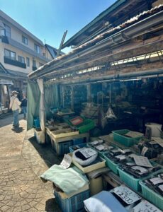 nozawa onsen village market stalls