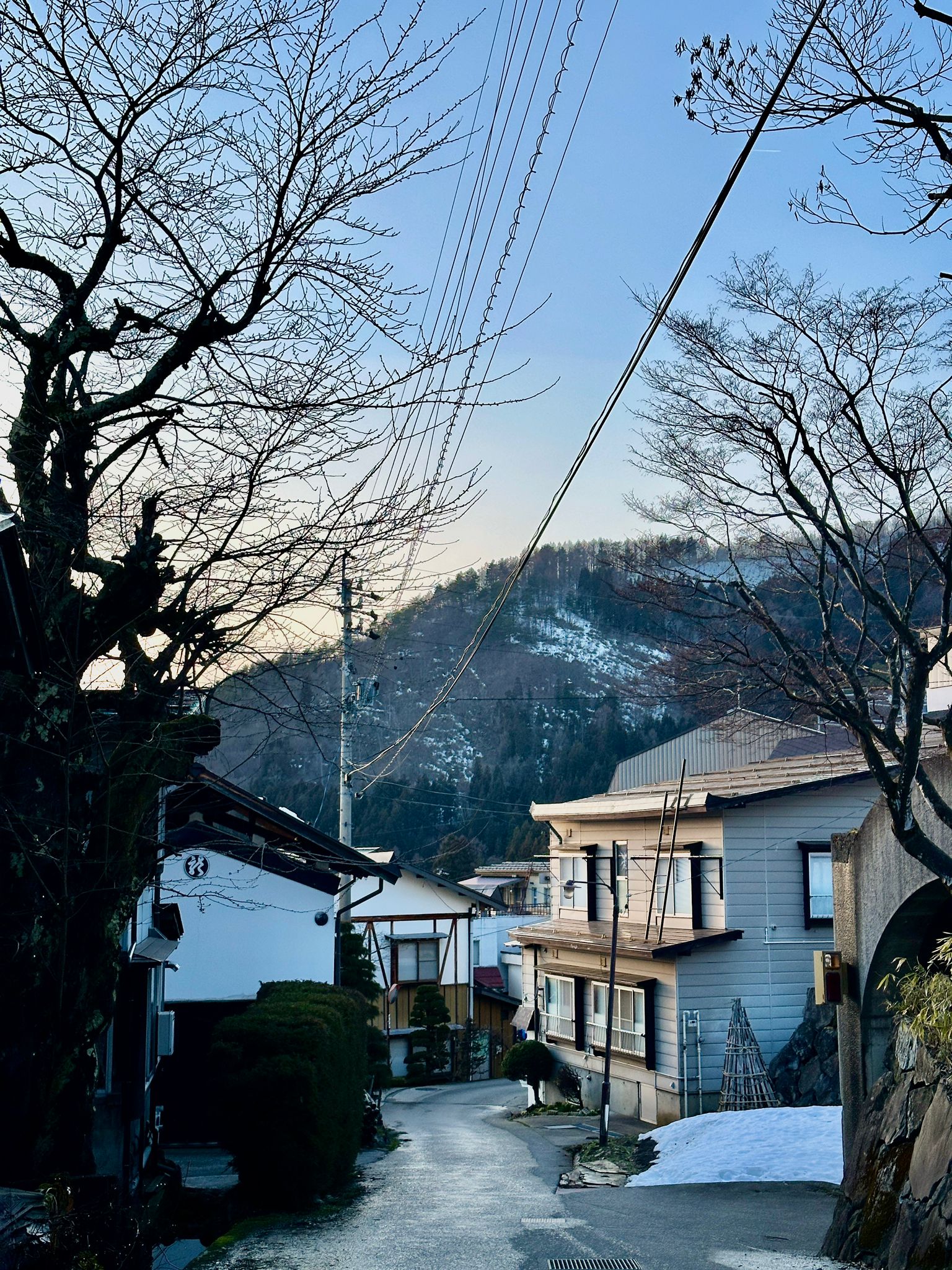 Nozawa village looking downhill