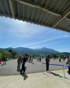 Nagasaka Gondola Station in Spring time