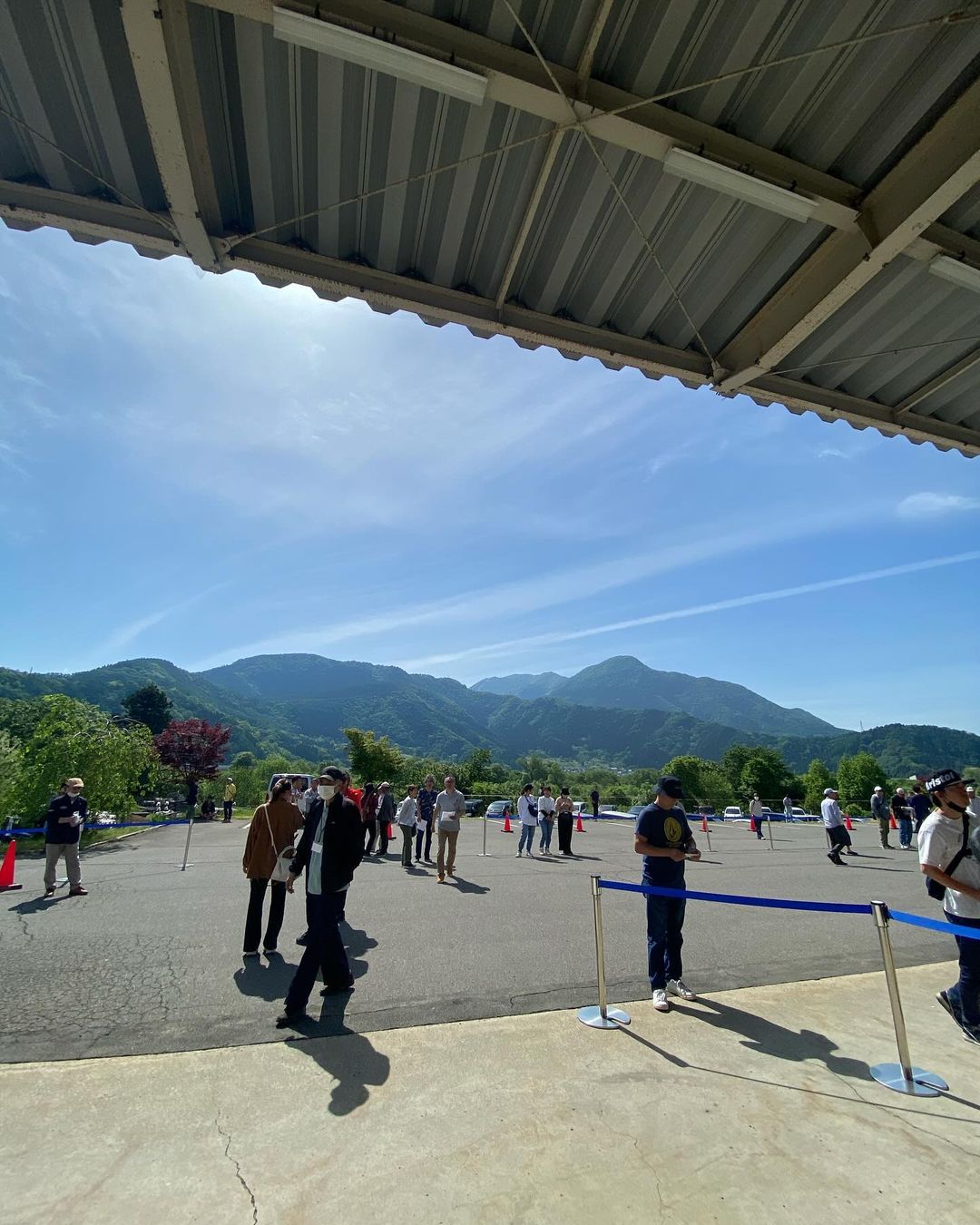Nagasaka Gondola Station in Spring time 