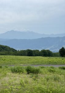 Scenic views from Paradise slope in the green season