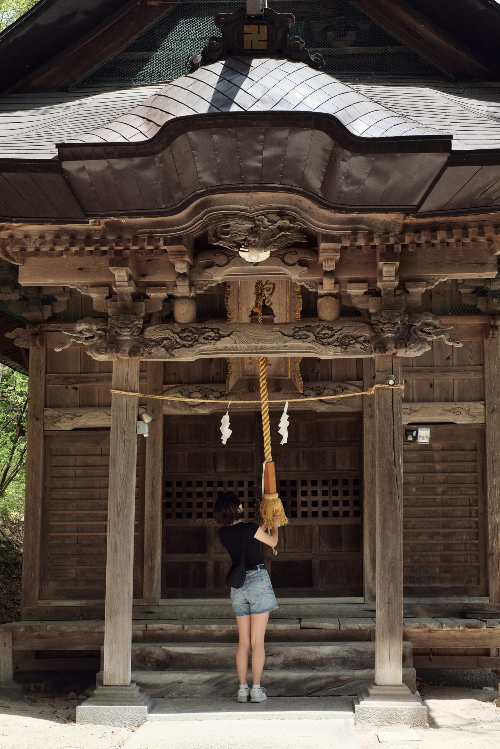 One of the many shrines scattered across the Nagano Prefecture