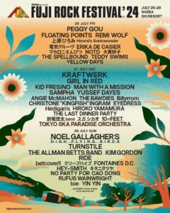 An impressive lineup for this years Fuji Rock Festival!
