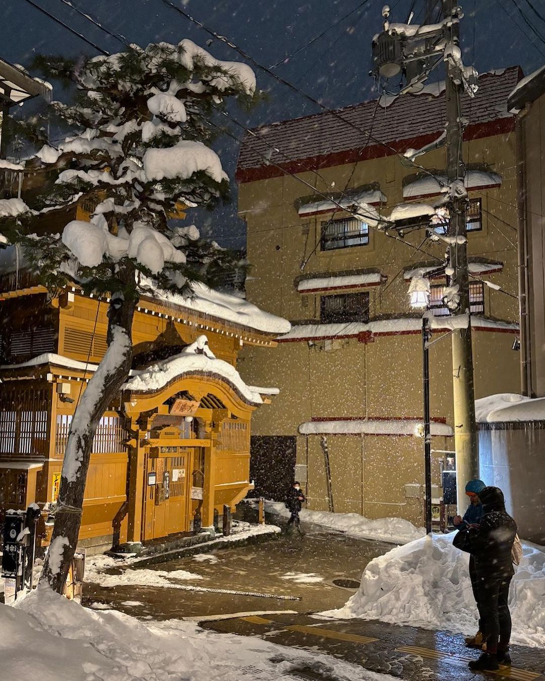 The landmark of Nozawa, Oyu Onsen